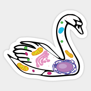 Schwann/ Swan Cell Cartoon Sticker